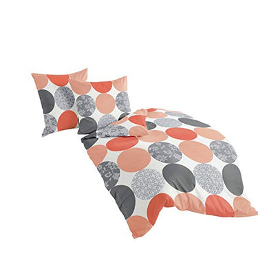 Bierbaum, Mako-Satin-Bettwäsche , Designed in Germany, 6383 türkis 02, 135x200 cm + 80x80 cm im Sale